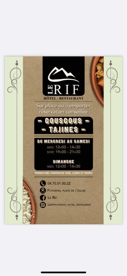 Hotel Le Rif Puygiron Exterior foto